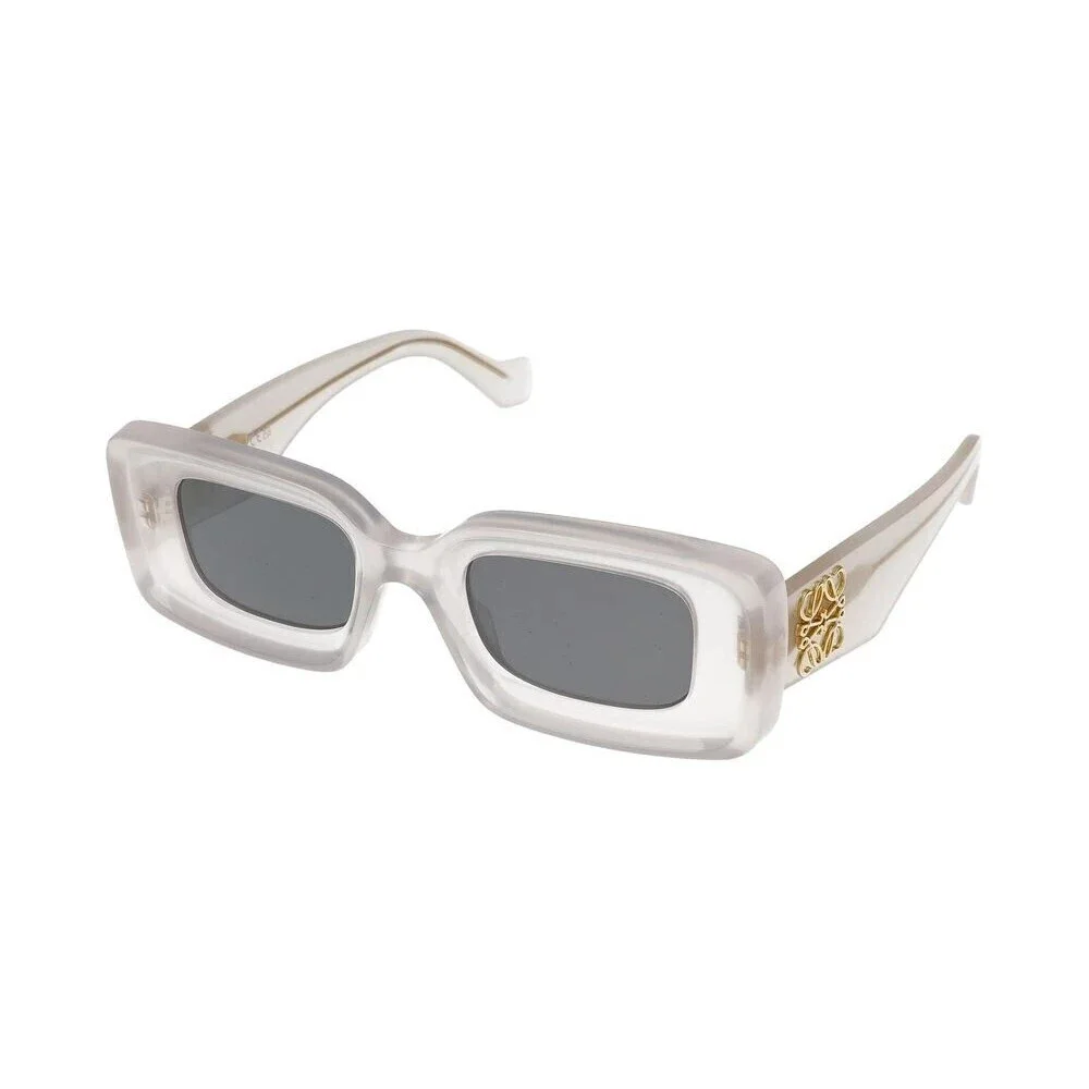 Loewe LW40101I Sunglasses Ivory Acetate Round